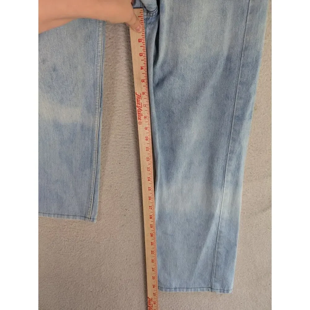 Vintage Levis 501 Jeans Mens 36x30 FITS 34x27 Blue Button Fly Straight Light
